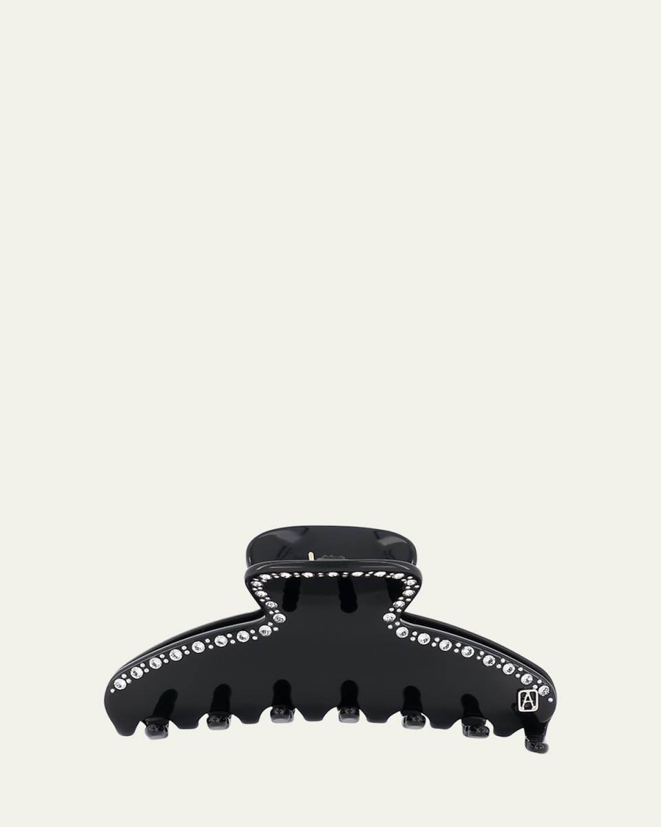 Crystal-Embellished Acetate Claw Clip